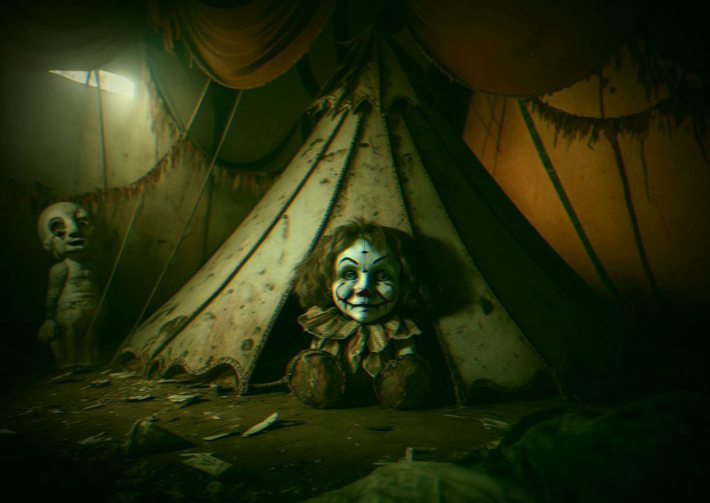 Visuel masque marionnette effrayant